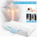 Orthopedic Memory Foam Pillow 60x35cm Slow Rebound Soft Memory Slepping Pillows Butterfly Shaped Relax The Cervical For Adult