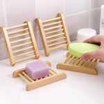 Natural Wood Soap Dish Bathroom Accessories Home Storage Organizer Bath Shower Plate Durable Portable Soap Tray Holder 1PC