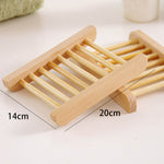 Natural Wood Soap Dish Bathroom Accessories Home Storage Organizer Bath Shower Plate Durable Portable Soap Tray Holder 1PC