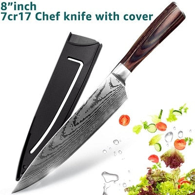 XITUO 8inch 7Cr17Mov Stainless Steel Chef Knives – Master Chef Knives