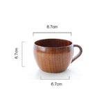 260ml Wooden Tea Cup Beer Mugs With Handgrip Tableware Beer Dining Cups Bar Drinkware Eco-friendly Wooden Tray Tableware Set