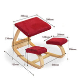 K-STAR Original Ergonomic Kneeling Chair Stool Home Office Furniture Ergonomic Rocking Wooden Kneeling Computer Posture Chair