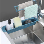 Telescopic Sink Storage Rack  Telescopic Sink Rack Holder Expandable Storage Drain Basket Kitchen Household Adjustment Drain