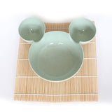 3pcs Wheat Straw Baby Cartoon Tableware Set Children's Dishes Kids Dinner Platos Baby Feeding Plate Training Bowl Spoon Fork