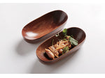 Japanese Style Dried Fruit Dish Solid Wood Tableware Food Serving Tray Desserts Snack Dishes Household Plate Dinnerware