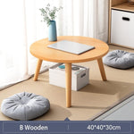 Tea Table End Table For Office Coffee Table Wooden Round/Square Magazine Shelf Small Table Movable Bedroom Living Room Furniture