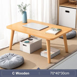 Tea Table End Table For Office Coffee Table Wooden Round/Square Magazine Shelf Small Table Movable Bedroom Living Room Furniture