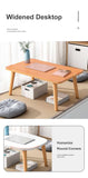 Tea Table End Table For Office Coffee Table Wooden Round/Square Magazine Shelf Small Table Movable Bedroom Living Room Furniture