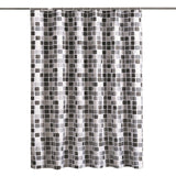 Waterproof Shower Curtain with 12 Hooks Mosaic Printed Bathroom Curtains Polyester Cloth Bath Curtain for Bathroom Decoration