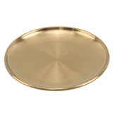 Dinner Plates European Style Gold Dessert Plate Kitchen Serving Dishes Salad Round Plate Cake Tray Western Steak Round Tray