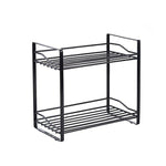 OUNONA Condiment Storage Rack Double Layer Spice Jars Rack Kitchen Storage Holder Multifunction Bathroom Storage Shelf Rack