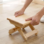 1pc Wood Folding Step Stool Taburete Non-slip Bath Bench Children Stool Changing Shoes Stool Fishing Chair Kids Furniture