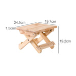 1pc Wood Folding Step Stool Taburete Non-slip Bath Bench Children Stool Changing Shoes Stool Fishing Chair Kids Furniture