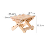 1pc Wood Folding Step Stool Taburete Non-slip Bath Bench Children Stool Changing Shoes Stool Fishing Chair Kids Furniture