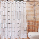 PEVA Waterproof Shower Curtain Liner Translucent Bathroom Curtain Luxury Bath Curtain With 12 High Quality Hooks