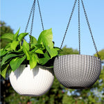 Resin Hanging plant Pots Basket Plant Hang Plant Flower pot Hanger Outdoor Hanging Pot Holder Basket for wall decoration garden