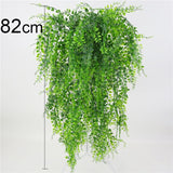 Artificial Plant Vines Wall Hanging Rattan Leaves Branches Outdoor Garden Home Decoration Plastic Fake Silk Leaf Green Plant Ivy