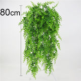 Artificial Plant Vines Wall Hanging Rattan Leaves Branches Outdoor Garden Home Decoration Plastic Fake Silk Leaf Green Plant Ivy