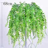 Artificial Plant Vines Wall Hanging Rattan Leaves Branches Outdoor Garden Home Decoration Plastic Fake Silk Leaf Green Plant Ivy