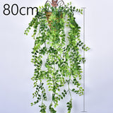 Artificial Plant Vines Wall Hanging Rattan Leaves Branches Outdoor Garden Home Decoration Plastic Fake Silk Leaf Green Plant Ivy