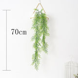 Artificial Plant Vines Wall Hanging Rattan Leaves Branches Outdoor Garden Home Decoration Plastic Fake Silk Leaf Green Plant Ivy