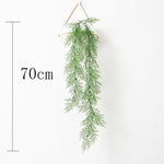 Artificial Plant Vines Wall Hanging Rattan Leaves Branches Outdoor Garden Home Decoration Plastic Fake Silk Leaf Green Plant Ivy