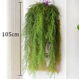 Artificial Plant Vines Wall Hanging Rattan Leaves Branches Outdoor Garden Home Decoration Plastic Fake Silk Leaf Green Plant Ivy