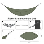 Ultralight Outdoor Camping nylon Hammock Sleep Swing Tree Bed Garden Backyard Furniture Hanging Double Hammock Chair Hangmat