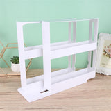 Delicate Spice Rack Double Storage Food Rack Rotating Spice Storage Shelf for Kitchen Bathroom