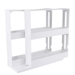 Delicate Spice Rack Double Storage Food Rack Rotating Spice Storage Shelf for Kitchen Bathroom