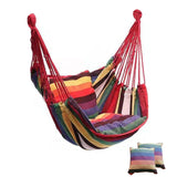 130 x 100cm Canvas Bedroom Hanging Hammock Chair Adults Kids Indoor Portable Relaxation Thickened Outdoor Swing Travel Camping