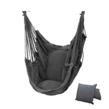 130 x 100cm Canvas Bedroom Hanging Hammock Chair Adults Kids Indoor Portable Relaxation Thickened Outdoor Swing Travel Camping