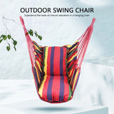 130 x 100cm Canvas Bedroom Hanging Hammock Chair Adults Kids Indoor Portable Relaxation Thickened Outdoor Swing Travel Camping