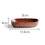 Japanese Style Dried Fruit Dish Solid Wood Tableware Food Serving Tray Desserts Snack Dishes Household Plate Dinnerware