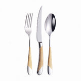 Kitchen Tableware Cutlery Set Silver Cutlery Set Stainless Steel Luxury Dinnerware Fork Spoon Knife Western Dinner Set Gold