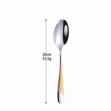 Kitchen Tableware Cutlery Set Silver Cutlery Set Stainless Steel Luxury Dinnerware Fork Spoon Knife Western Dinner Set Gold