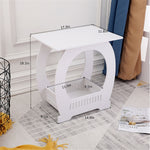 Nordic Side Table Living Room Coffee Tables Bedside Table Waterproof Modern End Table Magazine Basket Home Bedroom Furniture