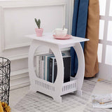 Nordic Side Table Living Room Coffee Tables Bedside Table Waterproof Modern End Table Magazine Basket Home Bedroom Furniture