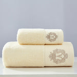 2021 High-Grade 100% Cotton Towel Set Bathtowel+Face towel Set Soft Bath Face Towel Handtowel Bathroom Towel Sets