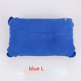 Convenient Ultralight Inflatable PVC Nylon Air Pillow Sleep Cushion Travel Bedroom Hiking Beach Car Plane Head Rest Support