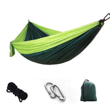 Portable Camping Hammock,Double Hanging Bed,Lightweight Nylon Parachute Hammock, Outdoor Survival Travel Leisure Sleeping