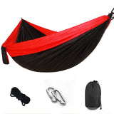 Portable Camping Hammock,Double Hanging Bed,Lightweight Nylon Parachute Hammock, Outdoor Survival Travel Leisure Sleeping