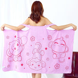 Super Fine Fiber Polyester Brocade Versatile Magic Woman Bath Towel Can Wear A Suspender Bath Skirt 80 * 135 Thickened Absorbent