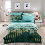 Geometric Duvet Cover Comforter Bedding Queen King Bed Linens (No Sheet)