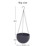 Resin Hanging plant Pots Basket Plant Hang Plant Flower pot Hanger Outdoor Hanging Pot Holder Basket for wall decoration garden