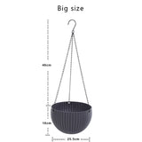 Resin Hanging plant Pots Basket Plant Hang Plant Flower pot Hanger Outdoor Hanging Pot Holder Basket for wall decoration garden