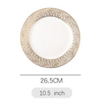 Plate Ceramic Plate Dinner Plate Household Phnom Penh Cutlery Steak Plate Western Plate Pasta Plate Flat Plate