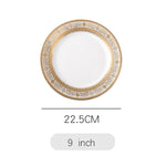 Plate Ceramic Plate Dinner Plate Household Phnom Penh Cutlery Steak Plate Western Plate Pasta Plate Flat Plate