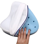 Memory Foam Pillow Pregnancy Body Orthopedic Knee Leg Wedge Foot Cushion for Side Relief Lying Support Cushion Legs Hip Pain