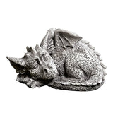 Dragon Baby Garden Statue Adorable Sleep Portrait Stone Decoration Outdoor for Home Outdoor Garden Art Ornaments Lawn Yard Decor